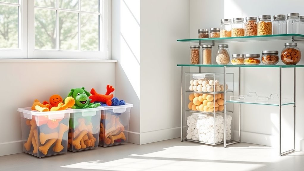 organize pet supplies safely