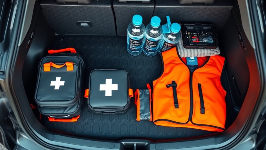 organized trunk for safety