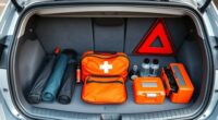 organizing car emergency supplies