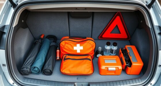 organizing car emergency supplies