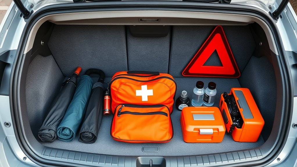 organizing car emergency supplies
