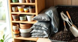 organizing gardening supplies efficiently