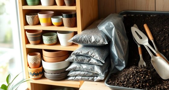organizing gardening supplies efficiently