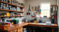 organizing hobby equipment space