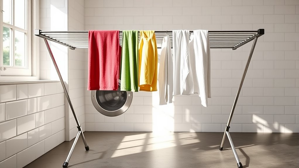 portable space saving laundry racks