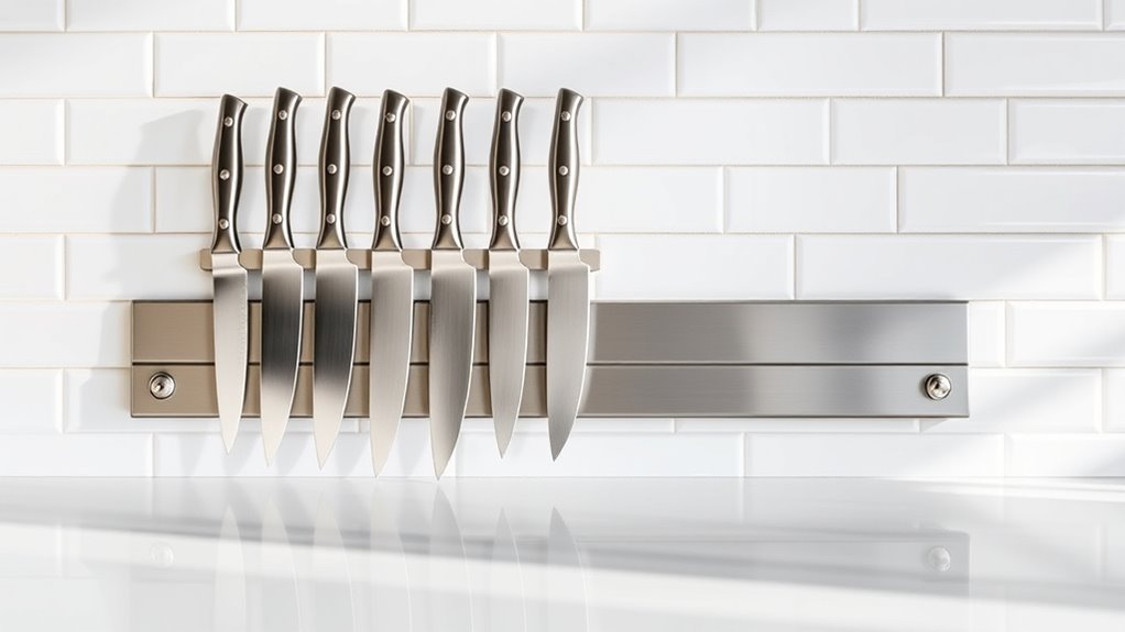 proper magnetic knife strip installation