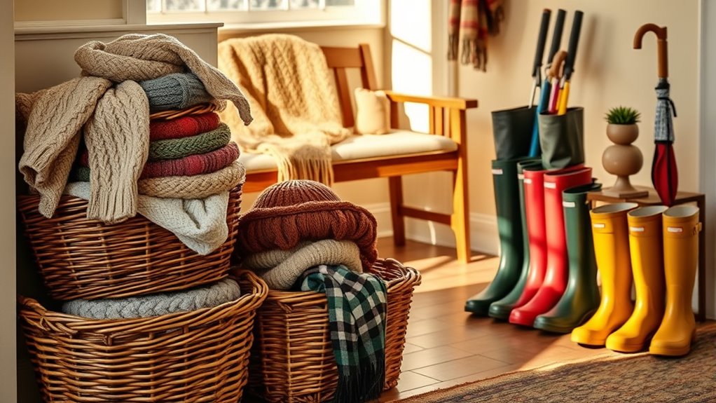 seasonal clothing and storage organization