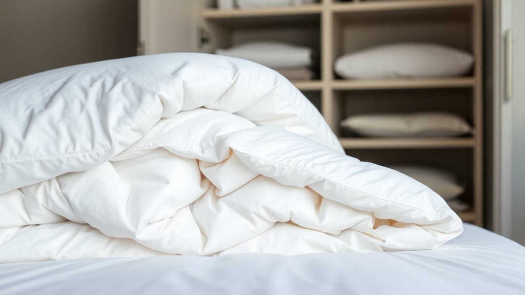 space saving duvet storage