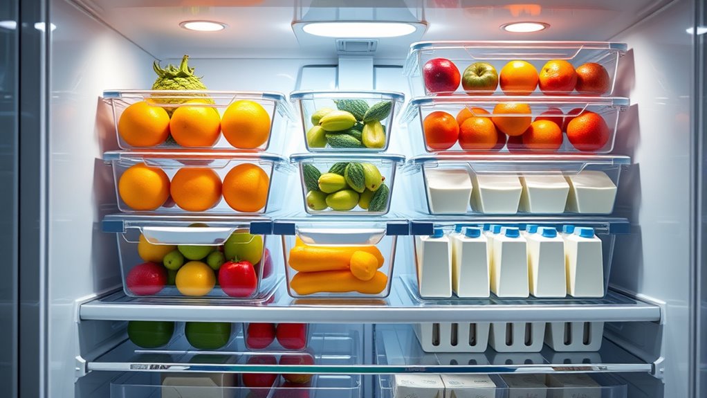 stackable fridge storage solutions