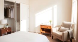 streamlined guest room setup