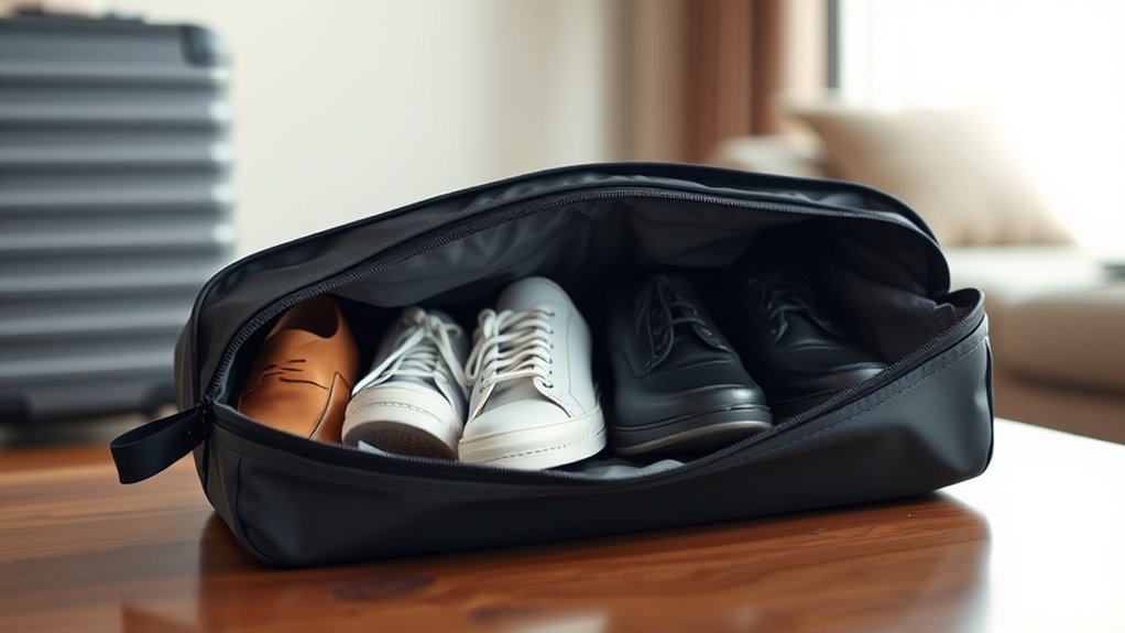 travel and home shoe storage