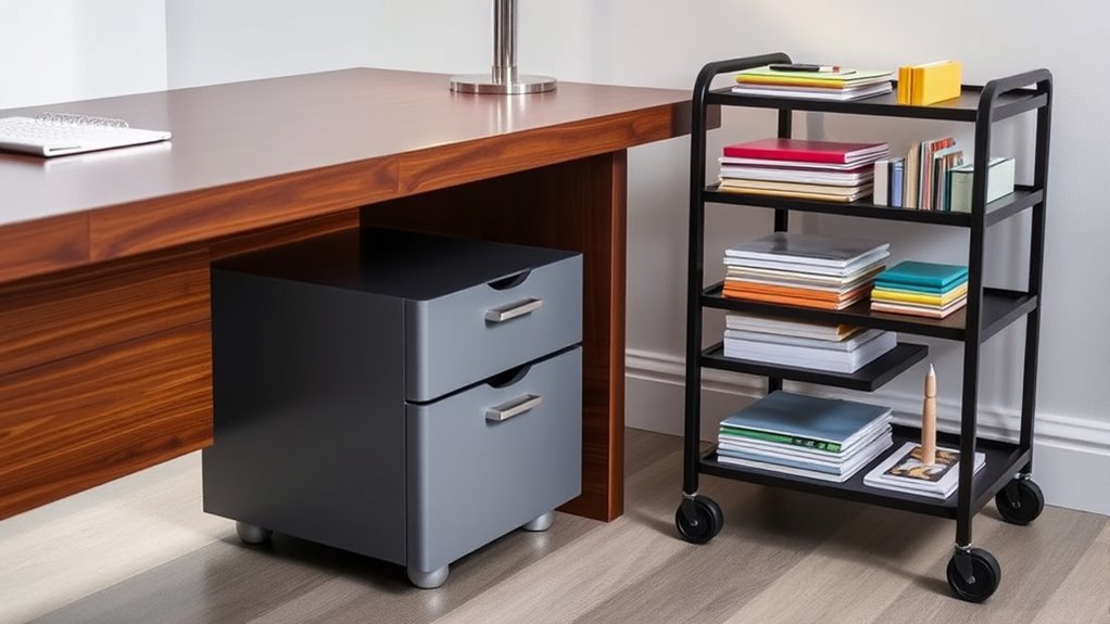 under desk storage options