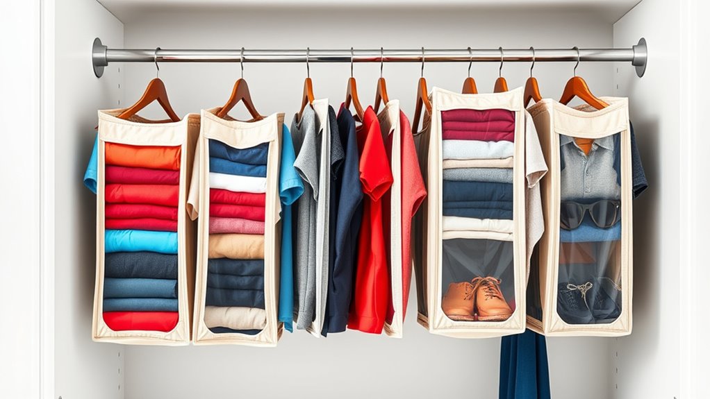 vertical closet space savers