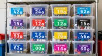 clear garage storage labels