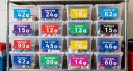 clear garage storage labels