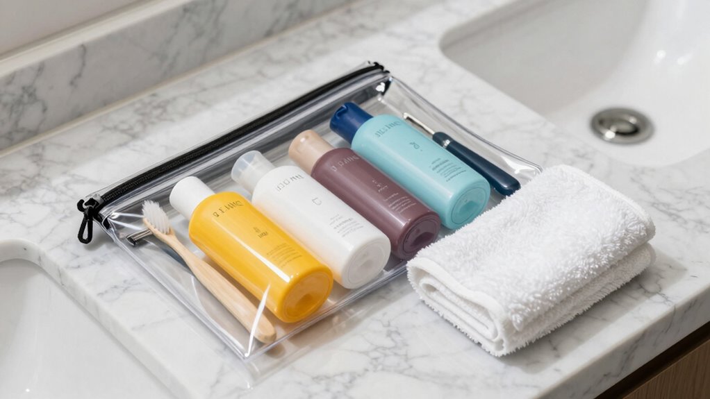 compact bathroom organization solution