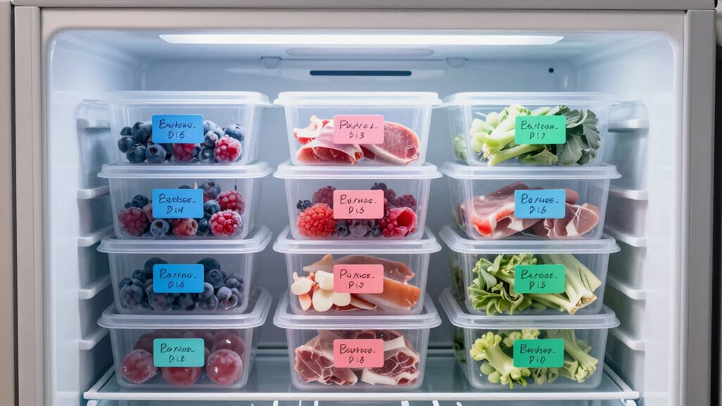 consistent freezer organization habits