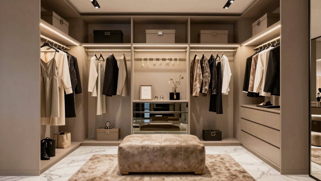 create boutique closet zones