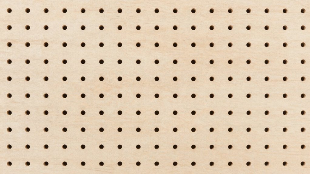 design organized pegboard layout