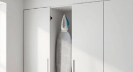 discreet ironing board storage