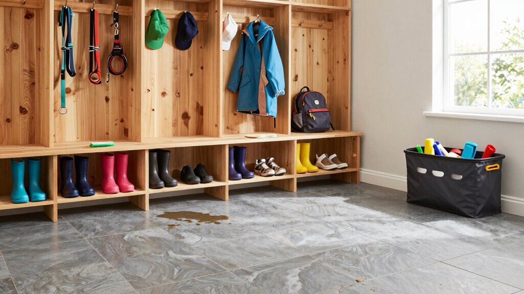 durable organized mudroom design