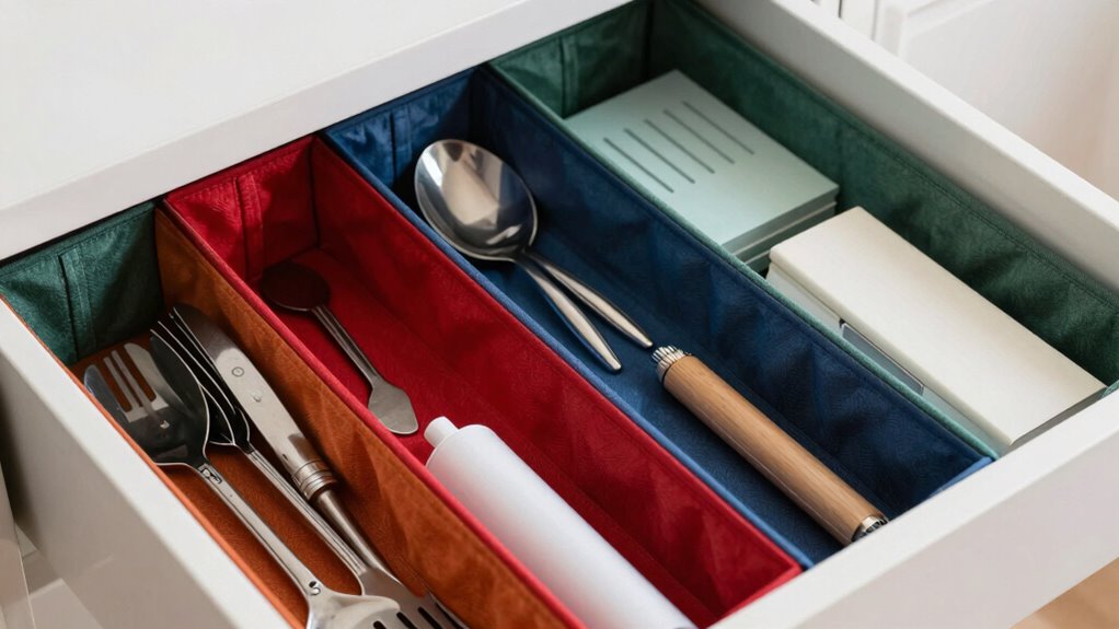 efficient clutter free drawer organization