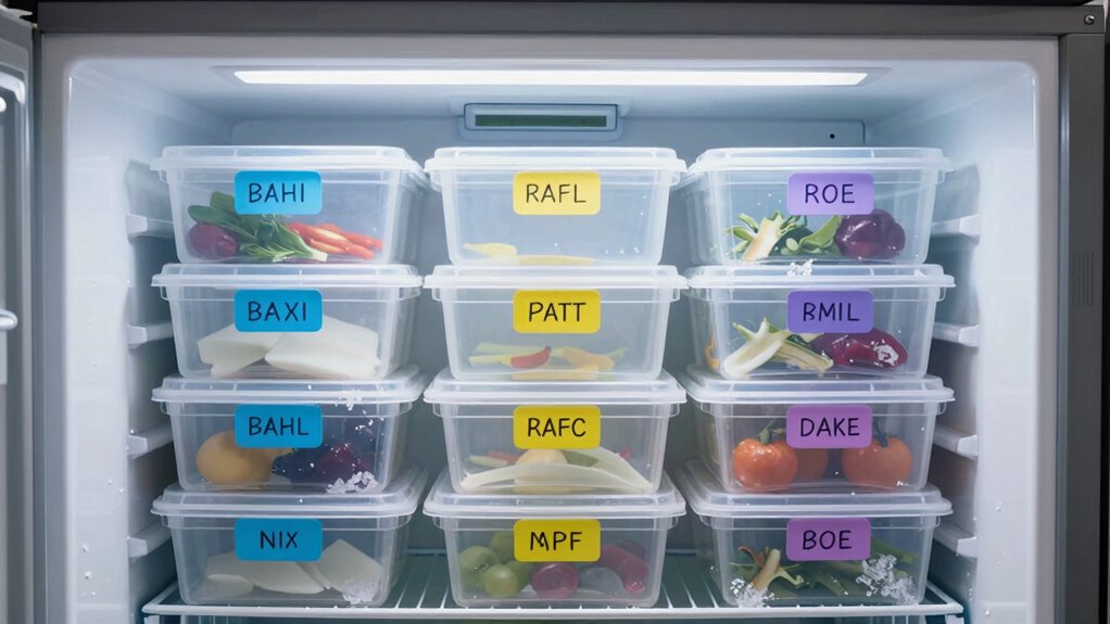 efficient freezer food management