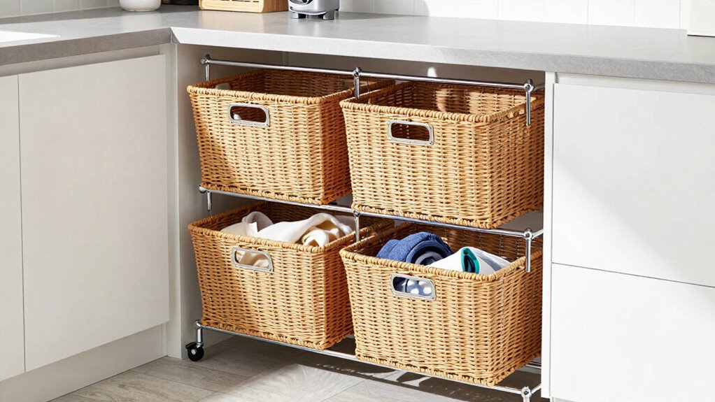 efficient laundry basket system