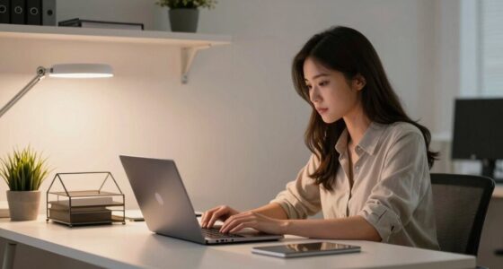 evening office cleanup routine