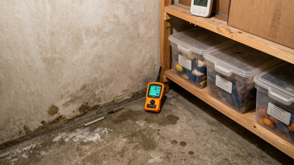 identify and address basement moisture