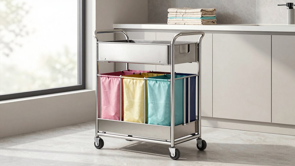 laundry cart capacity and mobility