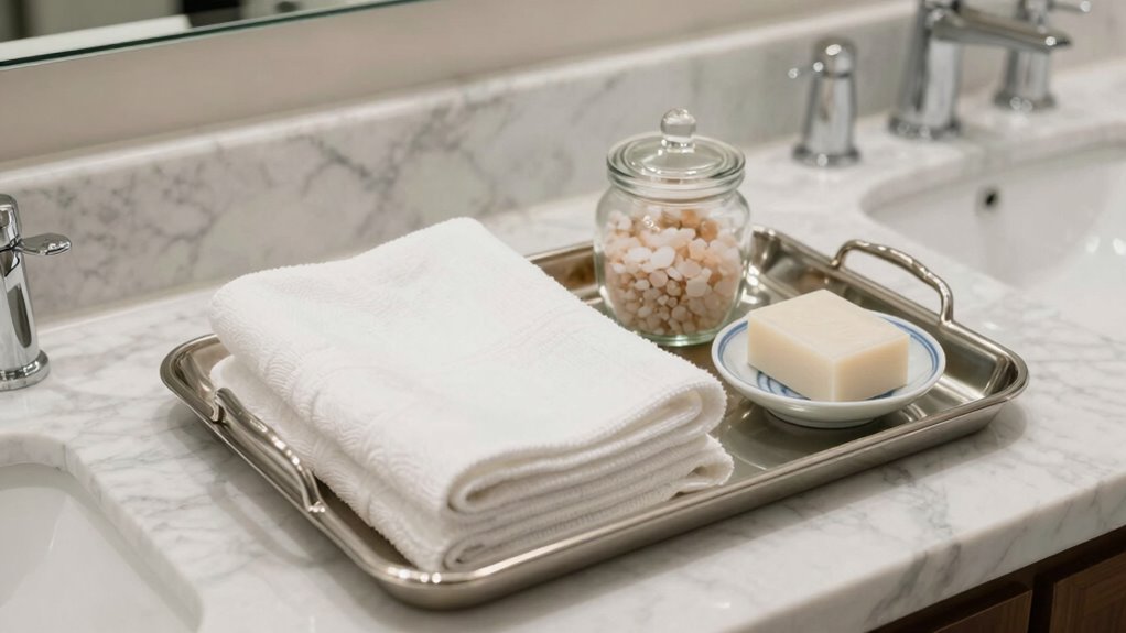 maintain clean organized trays