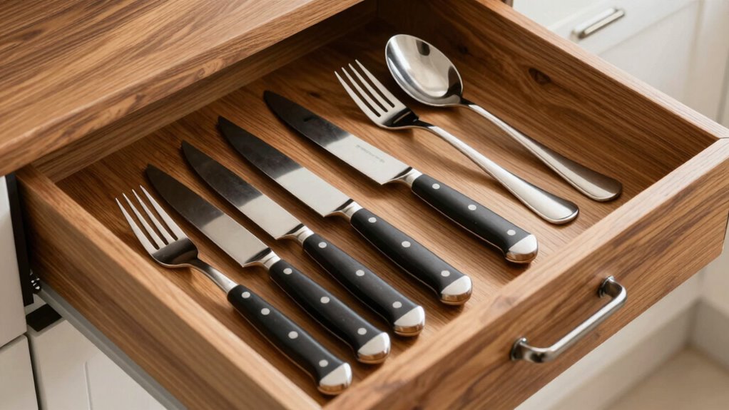 maintain organized kitchen drawers