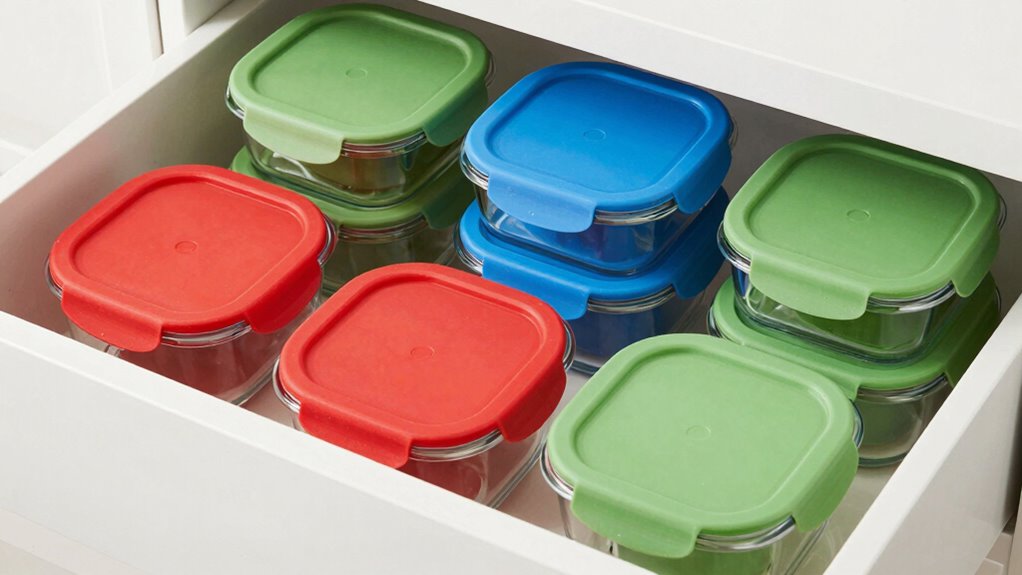 mismatched lids cause clutter