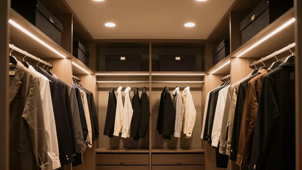 multiple lighting layers create spaciousness