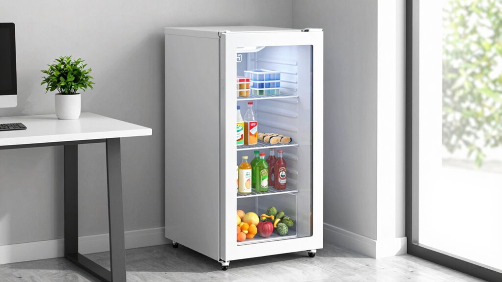 office fridge size and features