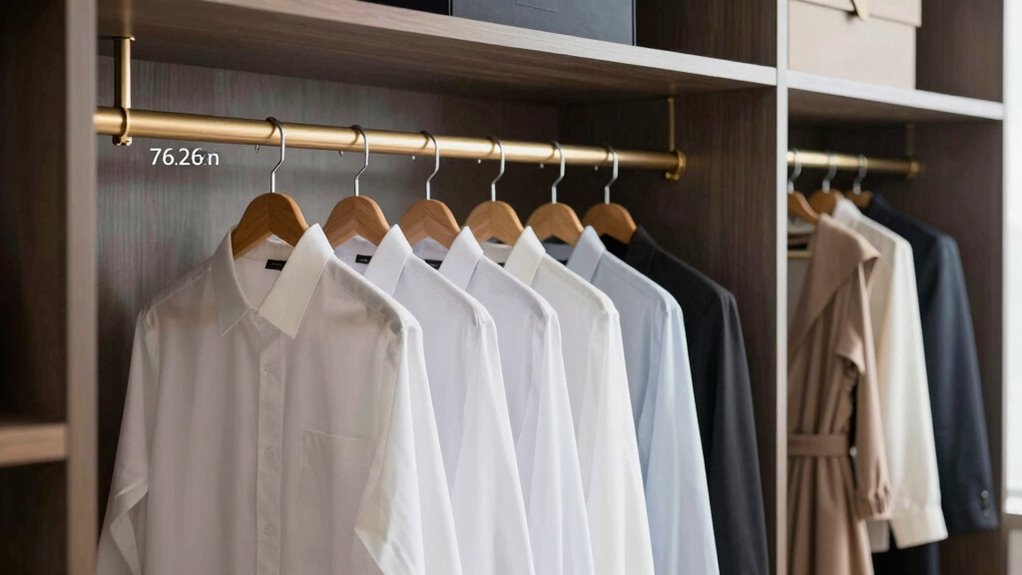 optimal closet rod heights