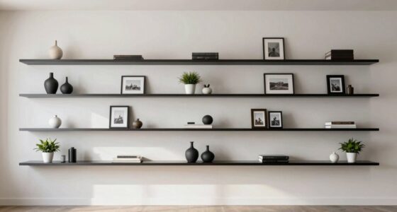 optimal wall shelf spacing
