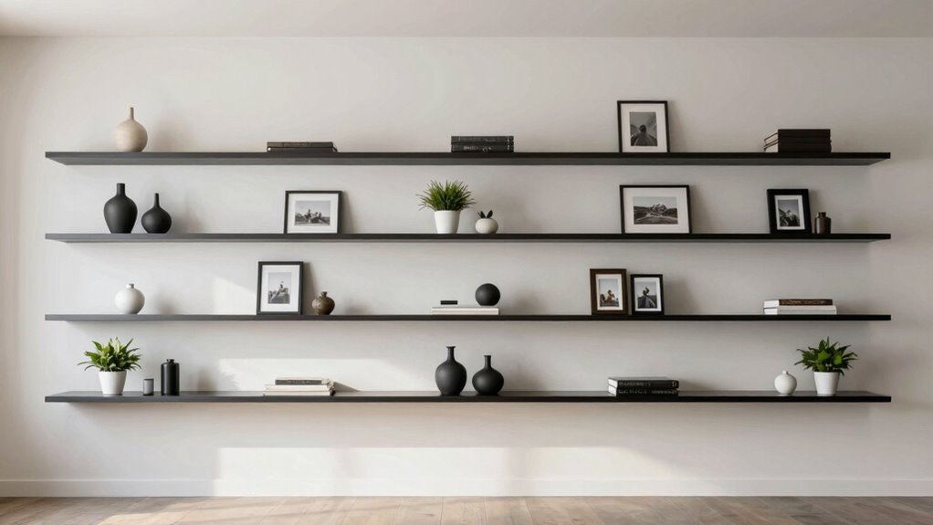 optimal wall shelf spacing