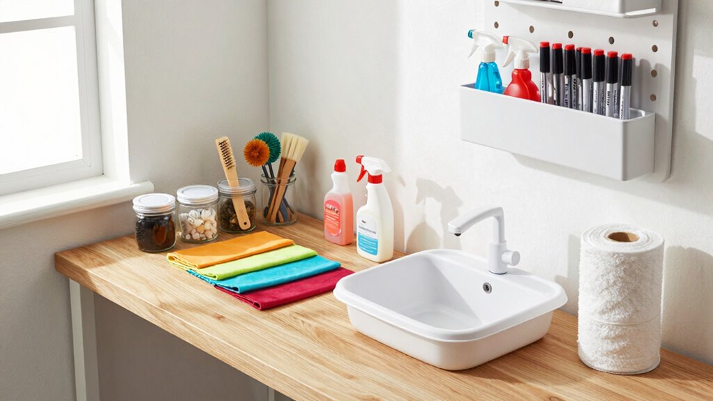 optimize small organized workspace