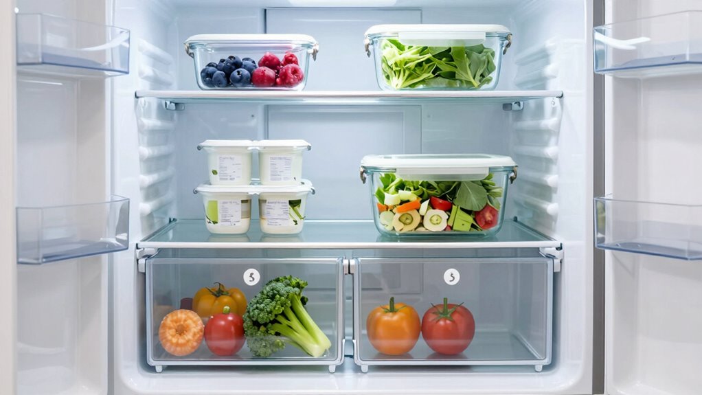 organize fridge by zones