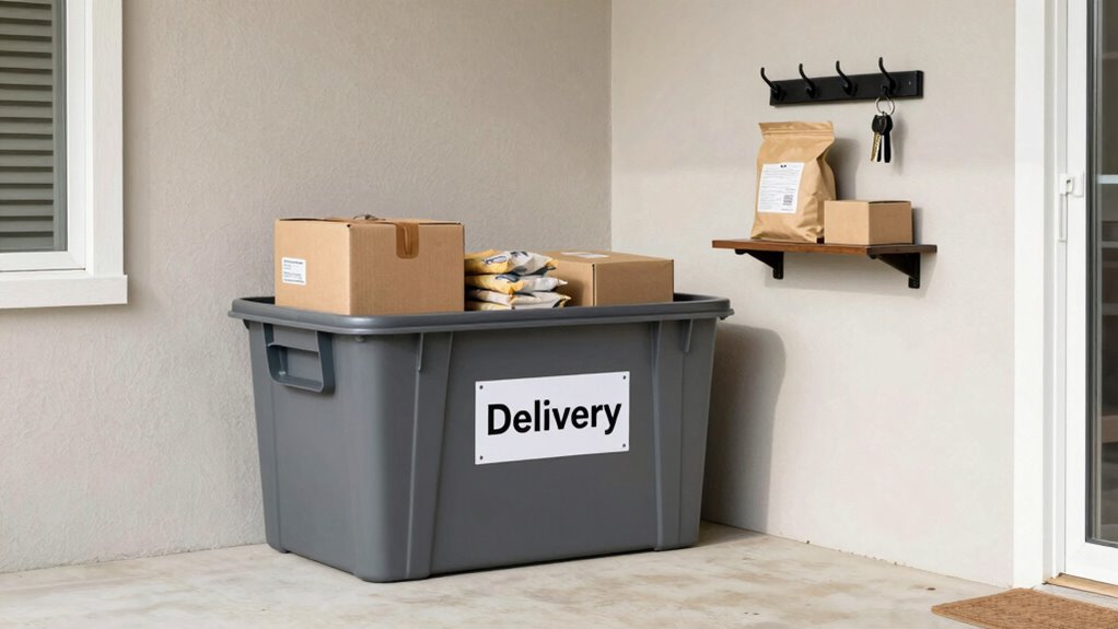 organize package drop off area