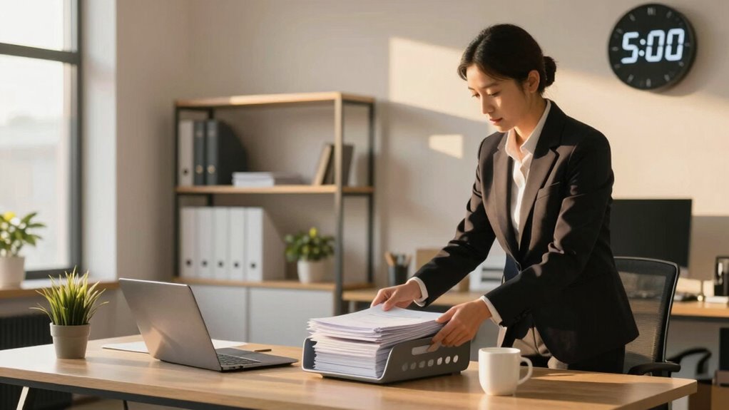 organize prioritize clear workspace