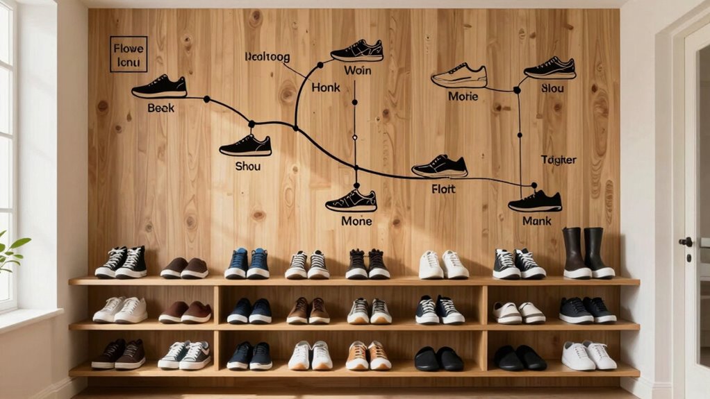 organize shoes efficiently daily