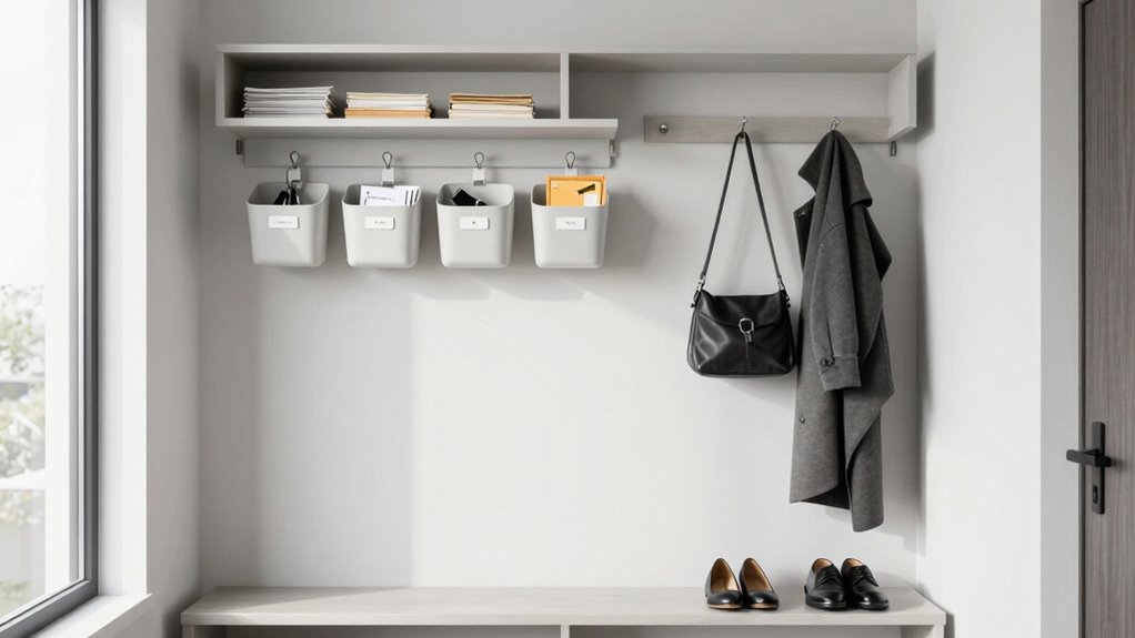 organized accessible entryway essentials