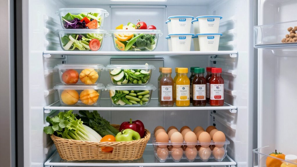 organized accessible fridge system