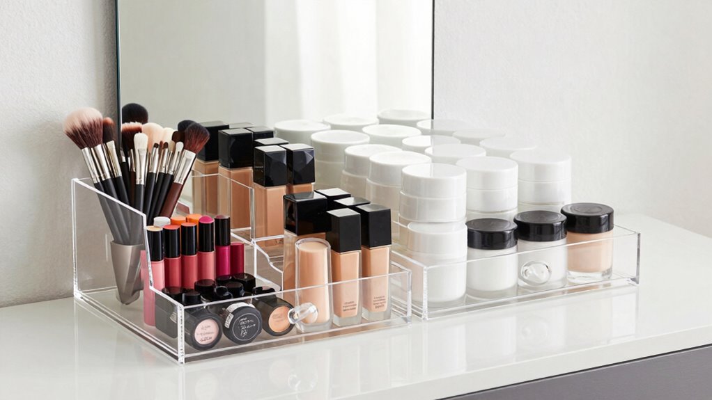 organized eco friendly makeup station