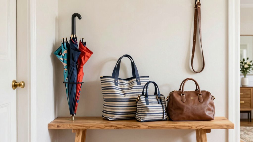 organized entryway for convenience