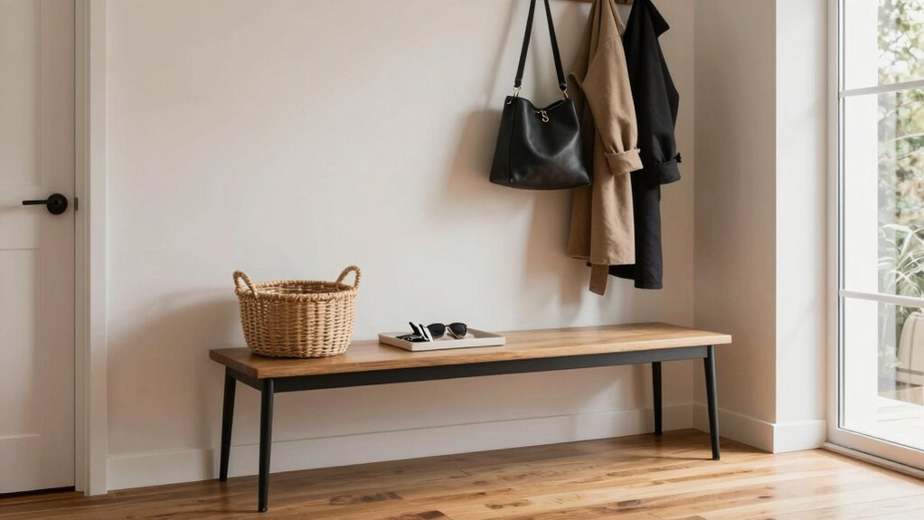 organized entryway for convenience