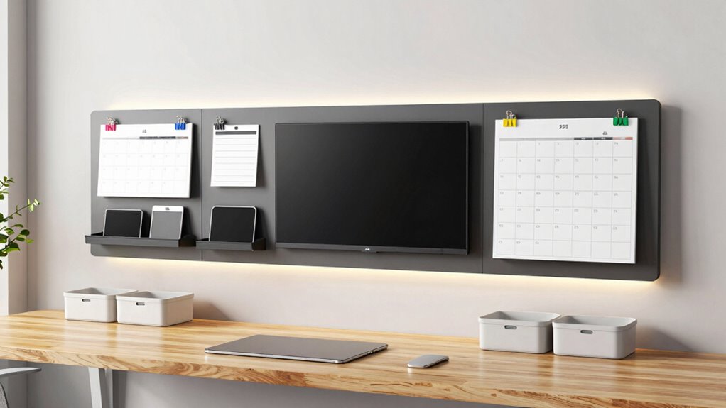 organized family hub storage